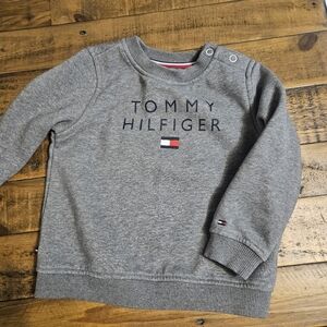 Tommy Hilfiger Gray Logo Kids Sweatshirt